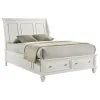 CoasterEssence 201309Q Sandy Beach - Wood Queen Storage Panel Bed - Cream White