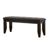 CoasterEveryday 102723 Dalila - Leatherette Upholstered Wood Dining Bench - Cappuccino
