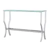 CoasterEssence 720339 Saide - Rectangular Glass Top Entryway Console Table - Chrome