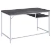 CoasterEssence 801271 Kravitz - 1-Shelf Writing Desk - Weathered Gray
