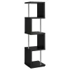 CoasterEveryday 801419 Baxter - 4-Shelf Bookshelf - Black And Chrome