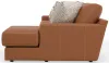 Jackson Furniture Industries 5045/63/76-26 Minori - Italian Leather 2 Piece Sofa / Chaise With RSF Chaise - Whiskey