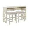 Liberty Furniture 465-OT-A3PCS Berkley Square - 3 Piece Console Set - Linen & Khaki