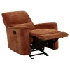 Coaster Fine Furniture 609576 Navarro - Chenille Upholstered Glider Recliner - Burnt Orange