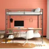 Coaster Fine Furniture 460209BLK Campus - Metal Full Over Twin Workstation Bunk Bed - Matte Black