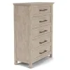 Riverside Furniture 79265 Bennett - Five Drawer Chest - Frosted Gray