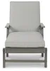 Ashley Furniture P802-815 Visola - Chaise Lounge with Cushion - Gray