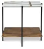 Ashley Furniture A4000525 Braxmore - Accent Table - White / Light Brown