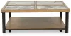 Ashley Furniture T632-8 Montia - Square Cocktail Table - Multi