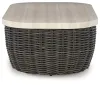 Ashley Furniture P711-701 Kimora - Rectangular Cocktail Table - Beige / Dark Brown