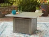 Ashley Furniture PCP690-772 Cliff Trails - Square Fire Pit Table - Beige