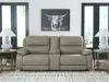 Ashley Furniture PC99201S3 Ashley Furniture PC99201S3 Narwhal Place - 3-Piece Power Reclining Sectional With Storage Console - Pebble