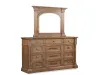 Pulaski Furniture BP444-180KGC-KIT6 Pulaski Furniture BP444-180KGC-KIT6 Gallant Grove - California King Panel Bed, 2 Nightstands, Drawer Dresser With Landscape Mirror And Tall Chest - Brown