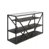 Liberty Furniture 37-OT1030 Arista - Sofa Table - Cobblestone Brown / Gray Dusty