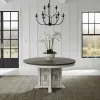 Liberty Furniture 237-DR-PED River Place - Pedestal Table - Riverstone White & Tobacco