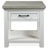 Riverside Furniture 37209 Cora - End Table - Cloud / Fog