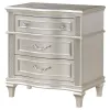 CoasterElevations 223392 Evangeline - 3-Drawer Nightstand - Silver Oak