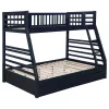 CoasterEssence 460181 Ashton - 2-Drawer Wood Twin Over Full Bunk Bed - Navy Blue