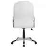 CoasterEssence 801140 Kaffir - Upholstered Adjustable Home Office Desk Chair - White