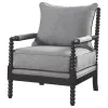 CoasterElevations 903824 Blanchett - Upholstered Bobbin Accent Chair - Gray And Black