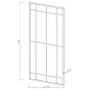 CoasterEveryday 962913 Annetta - Window Pane Floor Or Wall Mirror - Black