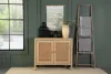 CoasterEssence 953555 Zamora - 2-Door Wood Accent Cabinet With Woven Cane - Natural
