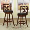 Furniture of America CM-BR6244-29N Baltic - Swivel Bar Stool - Dark Cherry