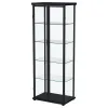 Coaster Fine Furniture 950400 Aero - 5-Shelf Display Curio Cabinet With LED Lighting - Black