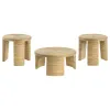 Coaster Fine Furniture 708508-S3 Artina - 3 Piece Rattan Coffee And End Table Set - Natural