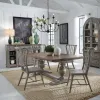 Liberty Furniture 237G-DR-5TRS Liberty Furniture 237G-DR-5TRS River Place - 5 Piece Trestle Table Set - Riverstone Gray & Tobacco