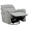 Coaster Fine Furniture 610423P Adler - Upholstered Power Swivel Glider Recliner - Ivory