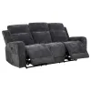 Coaster Fine Furniture 610154P Kennett - Chenille Upholstered Power Reclining Sofa - Dark Gray