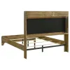 Coaster Fine Furniture 222971KE-S5 Henderson - 5 Piece Eastern King Bedroom Set - Medium Oak