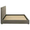 Coaster Fine Furniture 315975KE Delsea - Upholstered Eastern King Platform Bed - Light Brown