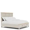 Riverside Furniture 79480-79483-79474 Riverside Furniture 79480-79483-79474 Glenndale - King Storage Bed - Aged White