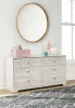 Ashley Furniture EB1811-231 Paxberry - Six Drawer Dresser - Weatherworn - Whitewash