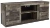 Ashley Furniture EW0200-268 Derekson - LG TV Stand w/Fireplace Option - Multi Gray