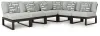 Ashley Furniture P490P1 Ashley Furniture P490P1 Beachloft - 6-Piece Outdoor Sectional - Black / Gray