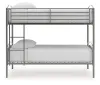 Ashley Furniture PCB400-59 Lanceburg - Twin/Twin Bunk Bed With Ladder - Gray