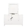 Samuel Lawrence Furniture S910-030 Melrose - Beveled Dresser Mirror with LED Lights in a White Finish - White