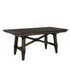Liberty Furniture 152-CD-5TRS Double Bridge - 5 Piece Trestle Table Set - Dark Brown