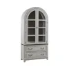 Liberty Furniture 237-DR-CC River Place - Curio Cabinet - Riverstone White & Tobacco