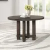 New Classic D4212-11 Cityscape - Round Dining Table - Dark Brown
