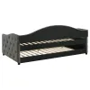 CoasterEveryday 300638 Sadie - Upholstered Twin Daybed With Trundle - Gray