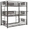 CoasterElevations 460394T Rogen - Metal Twin Triple Bunk Bed - Dark Bronze