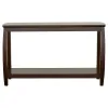 CoasterEssence 701079 Dixon - Wood Entryway Console Table With Shelf - Cappuccino