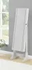 CoasterEssence 901866 Yvonne - Cheval Mirror With Jewelry Storage - Dove Gray