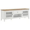 Coaster Fine Furniture 708253-SET Hollis - 3 Piece TV Stand Entertainment Center - White