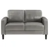Coaster Fine Furniture 508366 Ruth - Upholstered Track Arm Loveseat - Gray