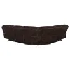 Coaster Fine Furniture 610190P Sycamore - Upholstered Power Reclining Sectional Sofa - Brown
